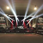 Lighting and stage for the Toyota event